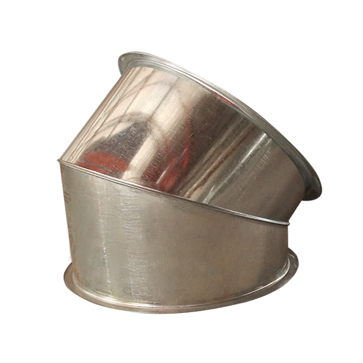 山東中南科萊空調(diào)科萊睿光鍍鋅板彎頭玉門敦煌